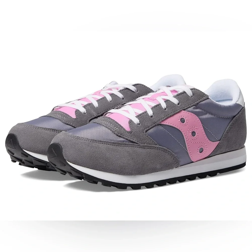 New‎ in box girls Saucony Pink and Gray Kids Sneakers size 2